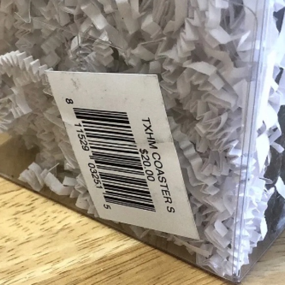 Texas Slate Stone Coasters Set, Black 4" x 4" Texas Is Home Drink Coaster - Picture 6 of 6